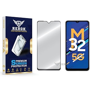 military-grade tempered glass screen protector compatible with samsung galaxy m32 5g pack of 1  edge-to-edge oleophobic case friendly easy installation kit