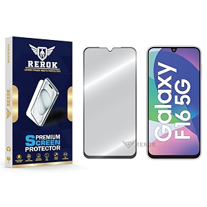 military-grade tempered glass screen protector compatible with samsung galaxy f16 5g pack of 1  edge-to-edge oleophobic case friendly easy installation kit