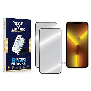 military-grade tempered glass screen protector for iphone 13 pro pack of 2  hd clear edge-to-edge coverage scratch resistant case friendly with easy installation kit