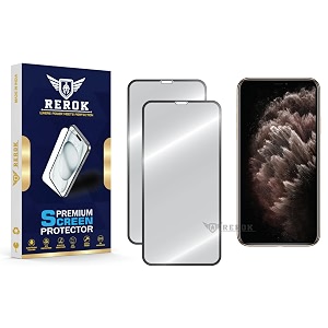 military-grade tempered glass screen protector for iphone 11 pro max pack of 2  hd clear edge-to-edge coverage scratch resistant case friendly with easy installation kit