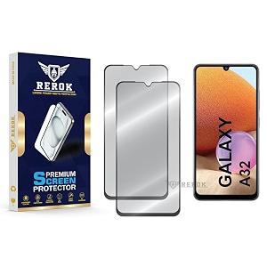 military-grade tempered glass screen protector compatible with samsung galaxy a32 4g pack of 2  edge-to-edge oleophobic case friendly easy installation kit