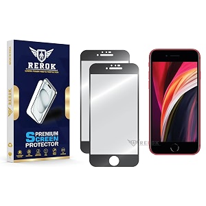 military-grade tempered glass screen protector for iphone se 20202022 pack of 2  hd clear edge-to-edge coverage scratch resistant case friendly with easy installation kitblack