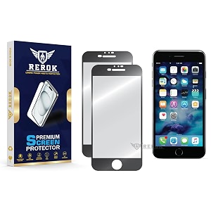 military-grade tempered glass screen protector for iphone 7 plus pack of 2  hd clear edge-to-edge coverage scratch resistant case friendly with easy installation kitblack