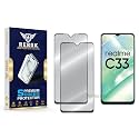 Military-Grade Tempered Glass Screen Protector Compatible with Realme C33 [Pack of 2] | Edge-to-Edge, Oleophobic, Case Friendly, Easy Installation Kit