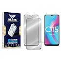 Military-Grade Tempered Glass Screen Protector Compatible with Realme C15 [Pack of 2] | Edge-to-Edge, Oleophobic, Case Friendly, Easy Installation Kit