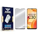 Military-Grade Tempered Glass Screen Protector Compatible with Realme C30 [Pack of 1] | Edge-to-Edge, Oleophobic, Case Friendly, Easy Installation Kit