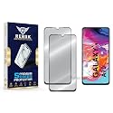 Military-Grade Tempered Glass Screen Protector Compatible with Samsung Galaxy A70 [Pack of 2] | Edge-to-Edge, Oleophobic, Case Friendly, Easy Installation Kit