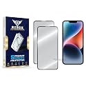 Military-Grade Tempered Glass Screen Protector for iPhone 14 [Pack of 2] | HD Clear, Edge-to-Edge Coverage, Scratch Resistant, Case Friendly with Easy Installation Kit.