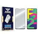 Military-Grade Tempered Glass Screen Protector Compatible with Samsung Galaxy F22 4G [Pack of 1] | Edge-to-Edge, Oleophobic, Case Friendly, Easy Installation Kit