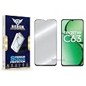 Military-Grade Tempered Glass Screen Protector Compatible with Realme C63 [Pack of 1] | Edge-to-Edge, Oleophobic, Case Friendly, Easy Installation Kit