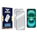 Military-Grade Tempered Glass Screen Protector for iPhone 16 Plus [Pack of 2] | HD Clear, Edge-to-Edge Coverage, Scratch Resistant, Case Friendly with Easy Installation Kit.
