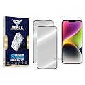 Military-Grade Tempered Glass Screen Protector for iPhone 14 Plus [Pack of 2] | HD Clear, Edge-to-Edge Coverage, Scratch Resistant, Case Friendly with Easy Installation Kit.