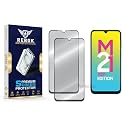 Military-Grade Tempered Glass Screen Protector Compatible with Samsung Galaxy M21 [Pack of 2] | Edge-to-Edge, Oleophobic, Case Friendly, Easy Installation Kit
