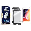 Military-Grade Tempered Glass Screen Protector for iPhone 8 [Pack of 2] | HD Clear, Edge-to-Edge Coverage, Scratch Resistant, Case Friendly with Easy Installation Kit(BLACK)