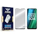 Military-Grade Tempered Glass Screen Protector Compatible with Realme Narzo 50A [Pack of 1] | Edge-to-Edge, Oleophobic, Case Friendly, Easy Installation Kit