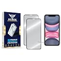 Military-Grade Tempered Glass Screen Protector for iPhone 11 [Pack of 2] | HD Clear, Edge-to-Edge Coverage, Scratch Resistant, Case Friendly with Easy Installation Kit.