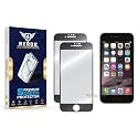 Military-Grade Tempered Glass Screen Protector for iPhone 6 [Pack of 2] | HD Clear, Edge-to-Edge Coverage, Scratch Resistant, Case Friendly with Easy Installation Kit(BLACK)