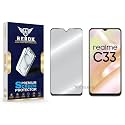 Military-Grade Tempered Glass Screen Protector Compatible with Realme C33(2023) [Pack of 1] | Edge-to-Edge, Oleophobic, Case Friendly, Easy Installation Kit
