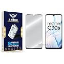 Military-Grade Tempered Glass Screen Protector Compatible with Realme C30s [Pack of 1] | Edge-to-Edge, Oleophobic, Case Friendly, Easy Installation Kit