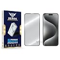 Military-Grade Tempered Glass Screen Protector for iPhone 15 Pro Max [Pack of 1] | HD Clear, Edge-to-Edge Coverage, Scratch Resistant, Case Friendly with Easy Installation Kit.