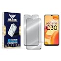 Military-Grade Tempered Glass Screen Protector Compatible with Realme C30 [Pack of 2] | Edge-to-Edge, Oleophobic, Case Friendly, Easy Installation Kit