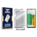 Military-Grade Tempered Glass Screen Protector Compatible with Samsung Galaxy A03 Core [Pack of 2] | Edge-to-Edge, Oleophobic, Case Friendly, Easy Installation Kit