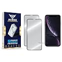 Military-Grade Tempered Glass Screen Protector for iPhone XR [Pack of 2] | HD Clear, Edge-to-Edge Coverage, Scratch Resistant, Case Friendly with Easy Installation Kit.