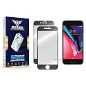 Military-Grade Tempered Glass Screen Protector for iPhone 8 Plus [Pack of 2] | HD Clear, Edge-to-Edge Coverage, Scratch Resistant, Case Friendly with Easy Installation Kit(BLACK)