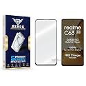 Military-Grade Tempered Glass Screen Protector Compatible with Realme C63 5G [Pack of 1] | Edge-to-Edge, Oleophobic, Case Friendly, Easy Installation Kit
