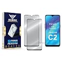 Military-Grade Tempered Glass Screen Protector Compatible with Realme C2 [Pack of 2] | Edge-to-Edge, Oleophobic, Case Friendly, Easy Installation Kit