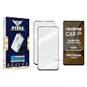 Military-Grade Tempered Glass Screen Protector Compatible with Realme C63 5G [Pack of 2] | Edge-to-Edge, Oleophobic, Case Friendly, Easy Installation Kit