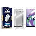 Military-Grade Tempered Glass Screen Protector Compatible with Realme C12 [Pack of 2] | Edge-to-Edge, Oleophobic, Case Friendly, Easy Installation Kit