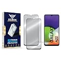Military-Grade Tempered Glass Screen Protector Compatible with Samsung Galaxy A22 4G [Pack of 2] | Edge-to-Edge, Oleophobic, Case Friendly, Easy Installation Kit