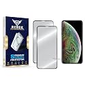 Military-Grade Tempered Glass Screen Protector for iPhone XS Max [Pack of 2] | HD Clear, Edge-to-Edge Coverage, Scratch Resistant, Case Friendly with Easy Installation Kit.