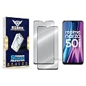 Military-Grade Tempered Glass Screen Protector Compatible with Realme Narzo 50i [Pack of 2] | Edge-to-Edge, Oleophobic, Case Friendly, Easy Installation Kit