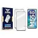Military-Grade Tempered Glass Screen Protector Compatible with Samsung Galaxy M55 5G [Pack of 2] | Edge-to-Edge, Oleophobic, Case Friendly, Easy Installation Kit