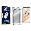 Military-Grade Tempered Glass Screen Protector Compatible with Realme C33(2023) [Pack of 2] | Edge-to-Edge, Oleophobic, Case Friendly, Easy Installation Kit