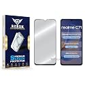 Military-Grade Tempered Glass Screen Protector Compatible with Realme C71 [Pack of 1] | Edge-to-Edge, Oleophobic, Case Friendly, Easy Installation Kit