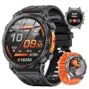 Military Smart Watches for Men GPS, 1.56" AMOLED Screen Bluetooth Call, Smartwatch for Android Phones and iPhone, 100+ Sport Modes, 3ATM Waterproof Smart Watch with Compass