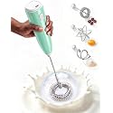 Milk Frother Handheld,Portable Electric Drink Mixer&amp;Wand,Egg Whisk-Green