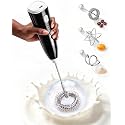 Milk Frother Handheld,Portable Electric Drink Mixer&Wand,Egg Whisk-Black