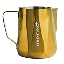 Stainless Steel Milk Frothing Pitcher, 20oz Gold Latte Art Cup
