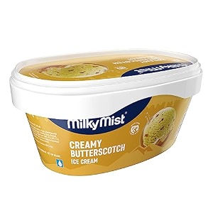 milky mist creamy butter scotch ice-cream tub 1000ml