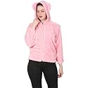 Milky Way Women's Unique Winter Fleece Regular Fit Hoodie Jacket (Light Pink_Medium)