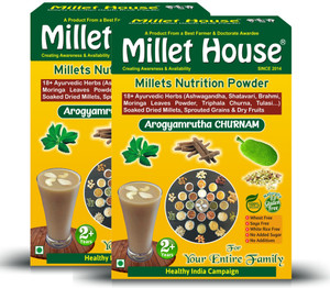 millet house millet nutrition powder organic chemical free certified healthy drink mixed millet 04 kg pack of 2