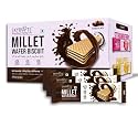 SKYROOTS Millet Wafer Biscuit Chocolate|Crispy &amp; Crunchy Snack|Naturally Gluten Free,No Maida,Made With Jowar &amp; Bajra|Guilt-Free Anytime Munching|Pack of 20 x 25G|Millet-Based Healthy Cookies