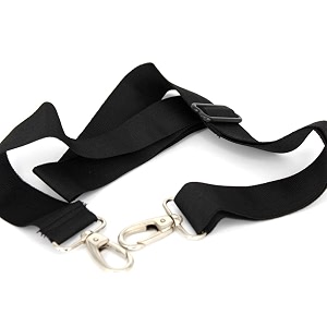 millets nylon replacement adjustable shoulder strap with swivel for laptop bagcamera bags luggage black