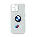 MILLION CASES Back Cover Case for iPhone 14 Pro Max Shockproof Protective Luxury BM Case for Men &amp; Boys(White)