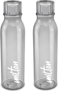 milton name tag pet water bottle set of 2 grey 1000 ml pet bottle