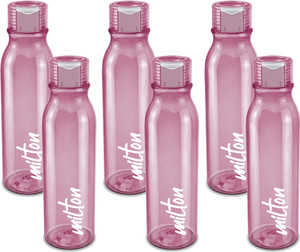 milton name tag pet water bottle set of 6 burgundy 1000 ml pet bottle
